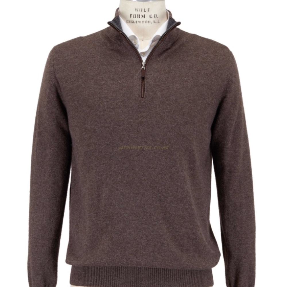 Cashmere Quarter Zip Sweater